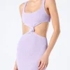 Kim-Kleid mit Crinkle-Ausschnitt für Damen