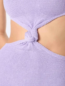 Kim-Kleid mit Crinkle-Ausschnitt für Damen