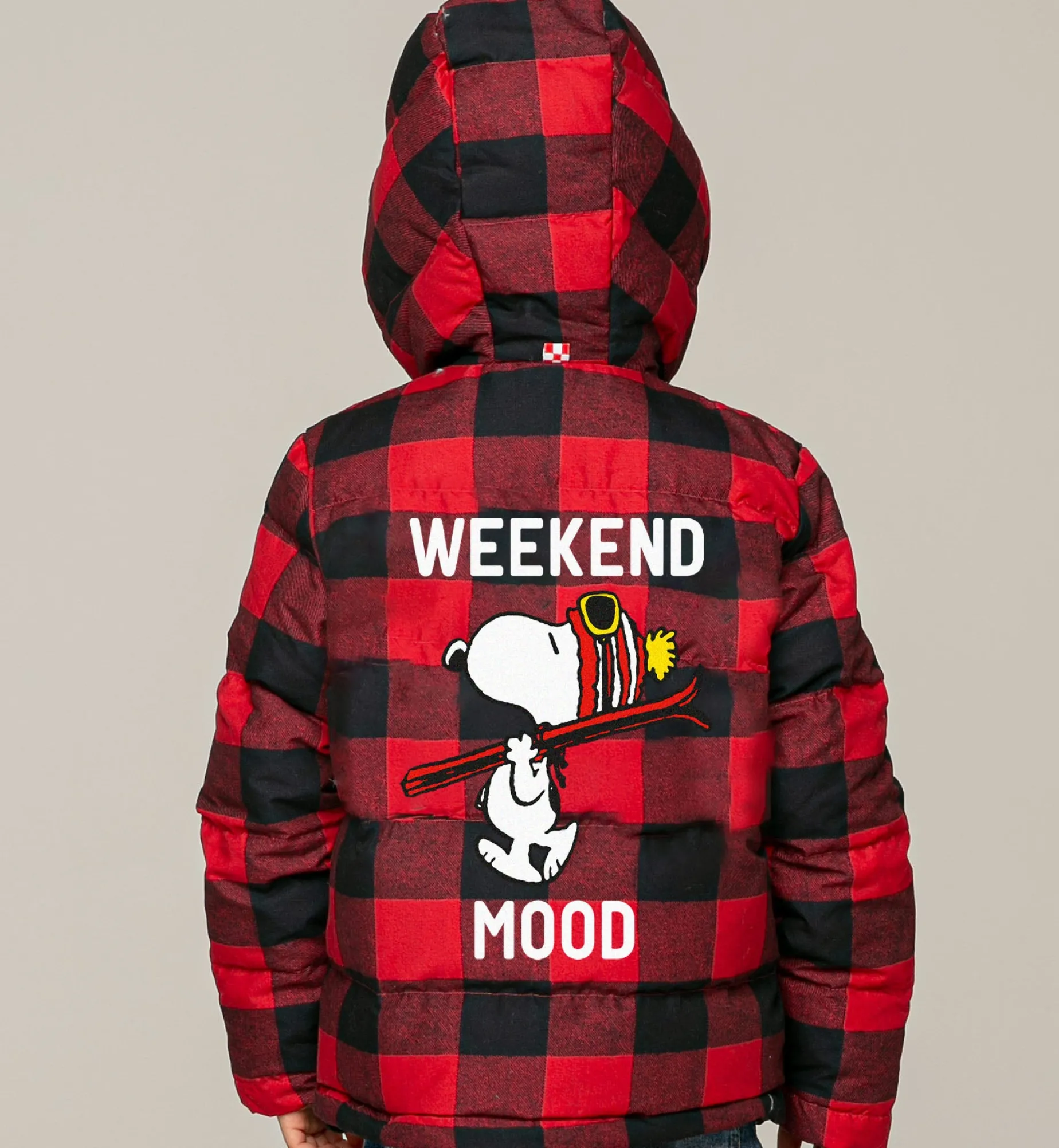 Kinder-Daunenjacke mit Kapuze und Snoopy-Aufdruck | Peanuts-Sonderedition