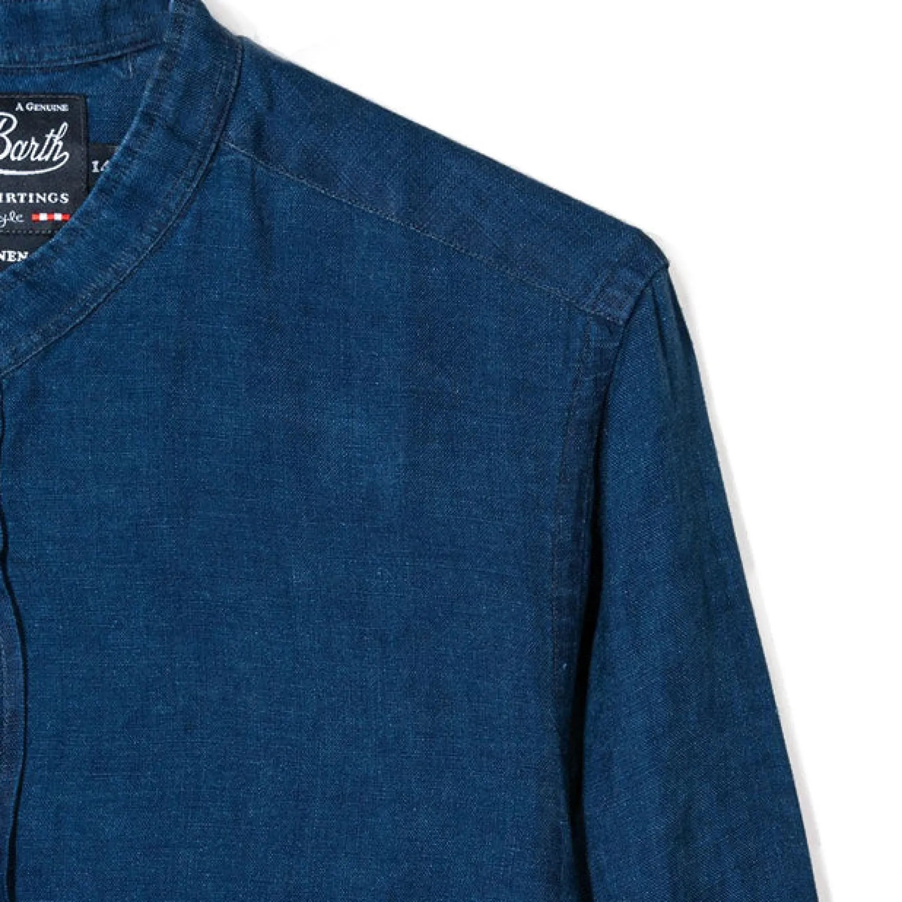 Kinderhemd aus Denim-Leinen