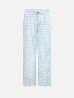 Kinder-Pyjamahose mit Pied-de-Poule-Print