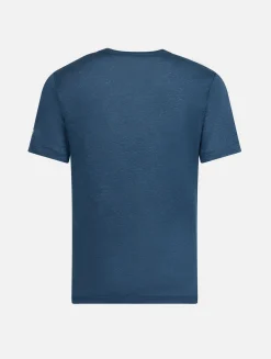 Kinder-T-Shirt Alex aus marineblauem Leinenjersey