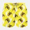 Klassische Badeshorts für Jungen mit Affen-Print