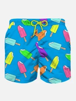 Klassische Badeshorts für Jungen mit Eiscreme-Aufdruck