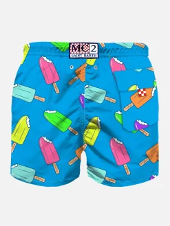 Klassische Badeshorts für Jungen mit Eiscreme-Aufdruck