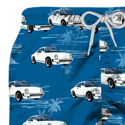 Klassische Badeshorts für Jungen mit Autos-Aufdruck