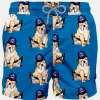 Klassische Herren-Badeshorts mit Aufdruck