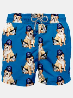 Klassische Herren-Badeshorts mit Aufdruck