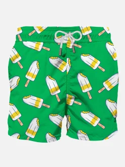 Klassische Herren-Badeshorts mit Lemonissimo-Aufdruck | Algida® Sonderedition