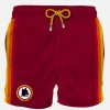 Klassische Herren-Badeshorts mit AS ROMA-Aufnäher | AS ROMA SPECIAL EDITION