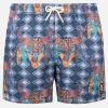 Klassische Herren-Badeshorts mit Aufdruck