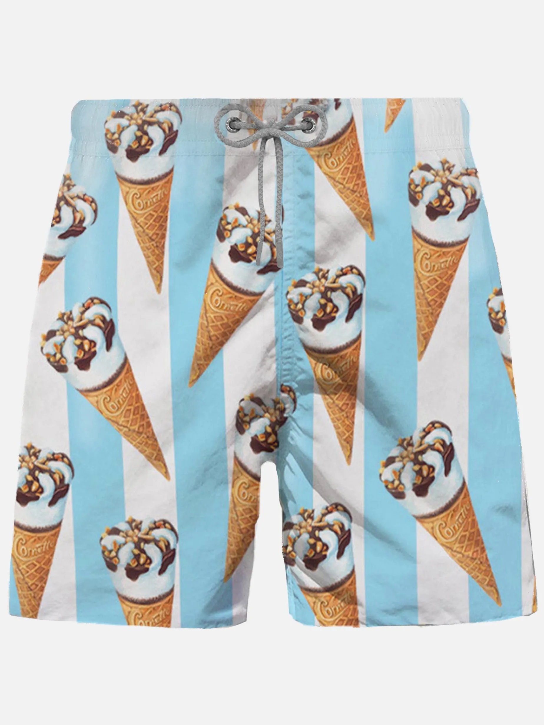 Klassische Herren-Badeshorts mit Cornetto-Print | ALGIDA® SONDEREDITION