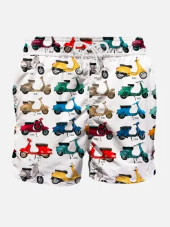 Klassische Herren-Badeshorts mit Vespa®-Aufdruck | VESPA® SONDEREDITION