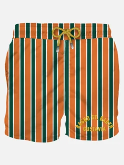 Klassische Herren-Badeshorts mit Stickerei