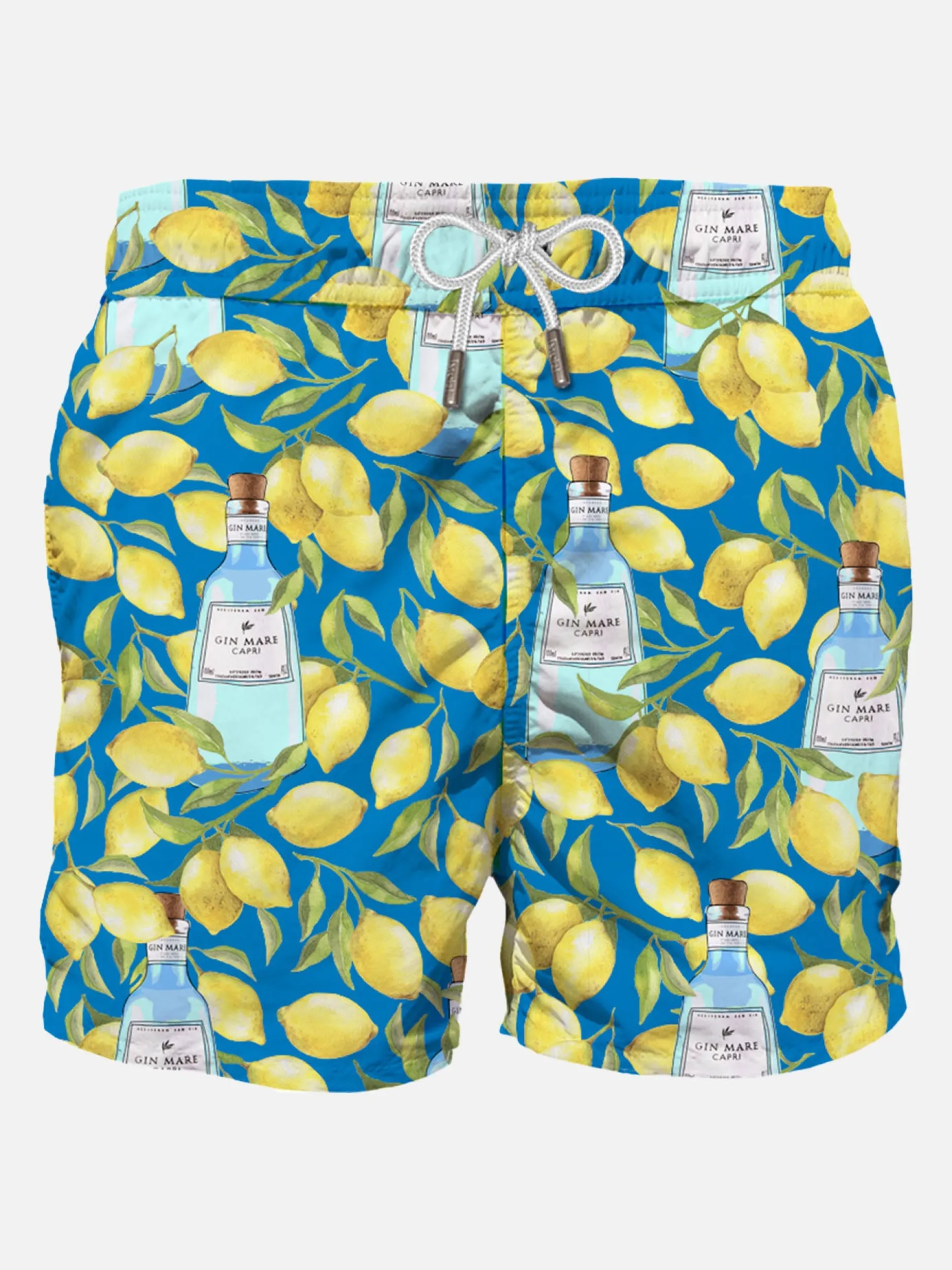 Klassische Herren-Badeshorts mit Zitronen-Print | GIN MARE SONDEREDITION