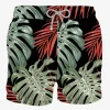 Klassische Herren-Badeshorts mit tropischem Aufdruck