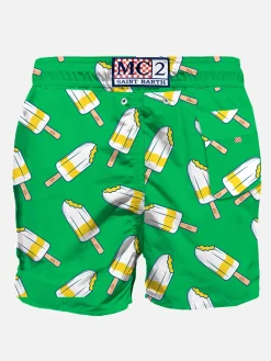 Klassische Herren-Badeshorts mit Lemonissimo-Aufdruck | Algida® Sonderedition