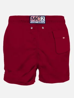 Klassische Herren-Badeshorts mit AS ROMA-Aufnäher | AS ROMA SPECIAL EDITION