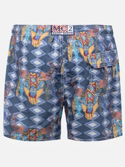Klassische Herren-Badeshorts mit Aufdruck