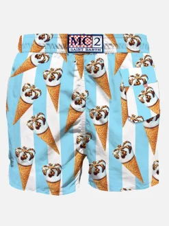 Klassische Herren-Badeshorts mit Cornetto-Print | ALGIDA® SONDEREDITION