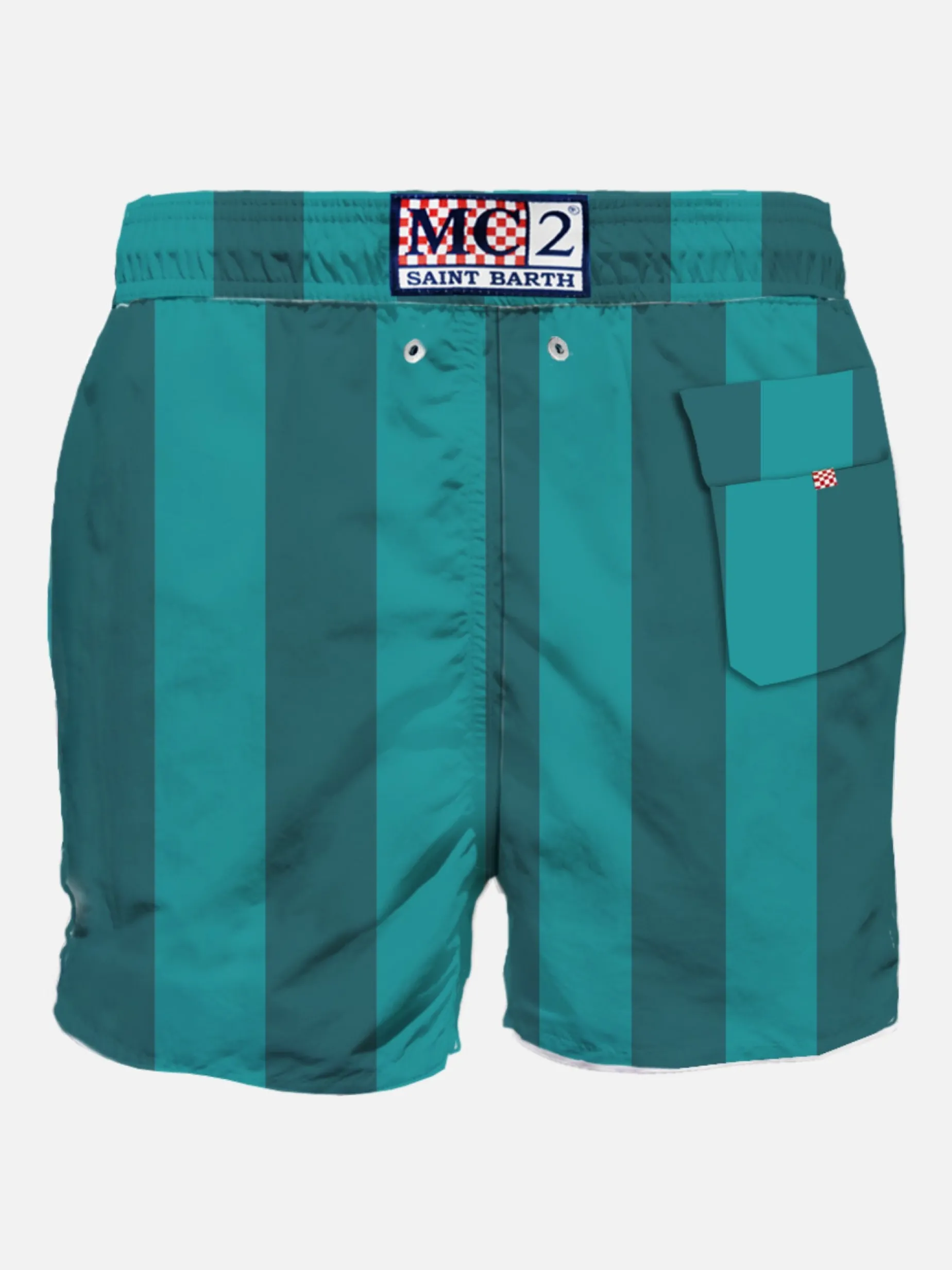 Klassische Herren-Badeshorts mit Portofino-Gin-Patch | PORTOFINO DRY GIN SONDEREDITION