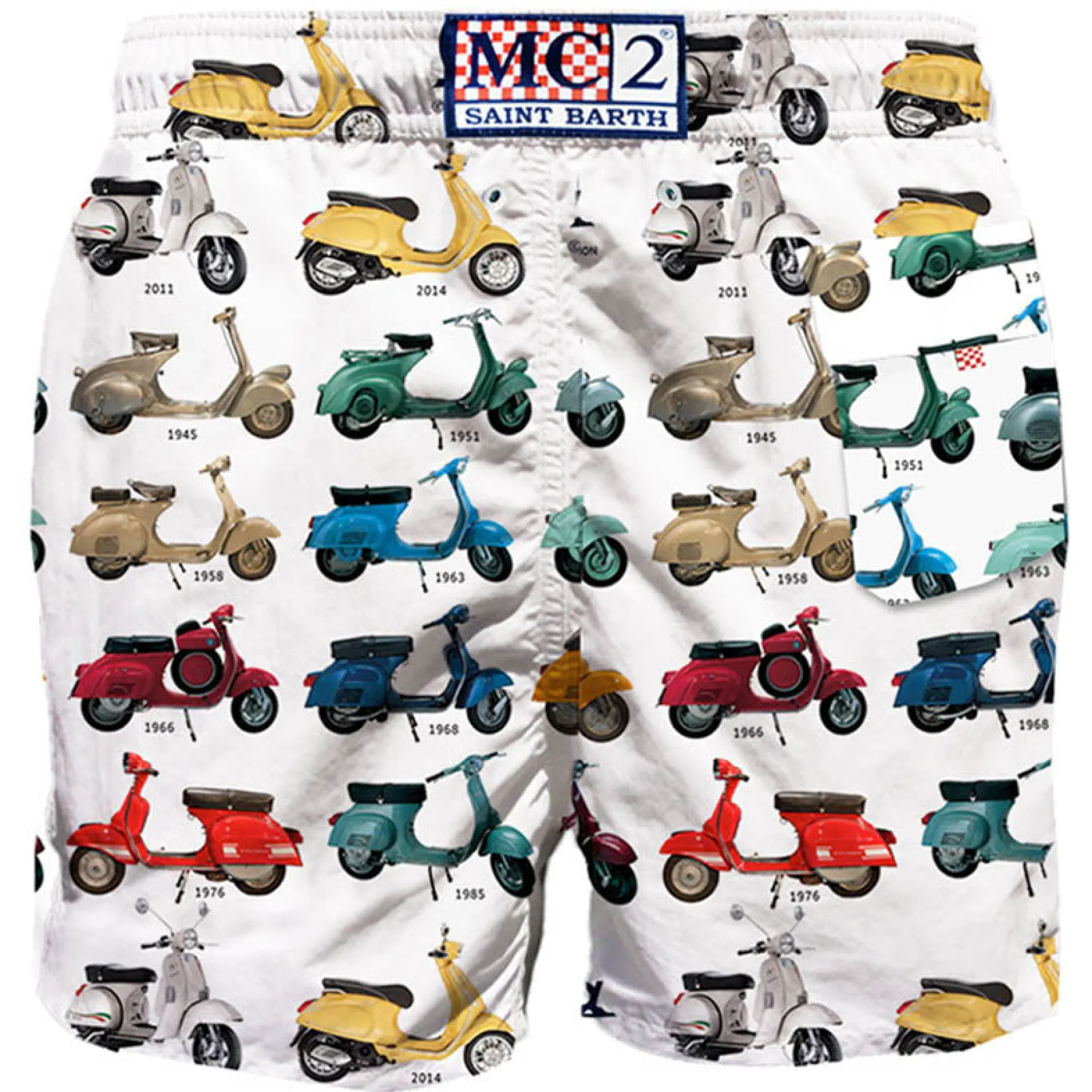 Klassische Herren-Badeshorts mit Vespa®-Aufdruck | VESPA® SONDEREDITION