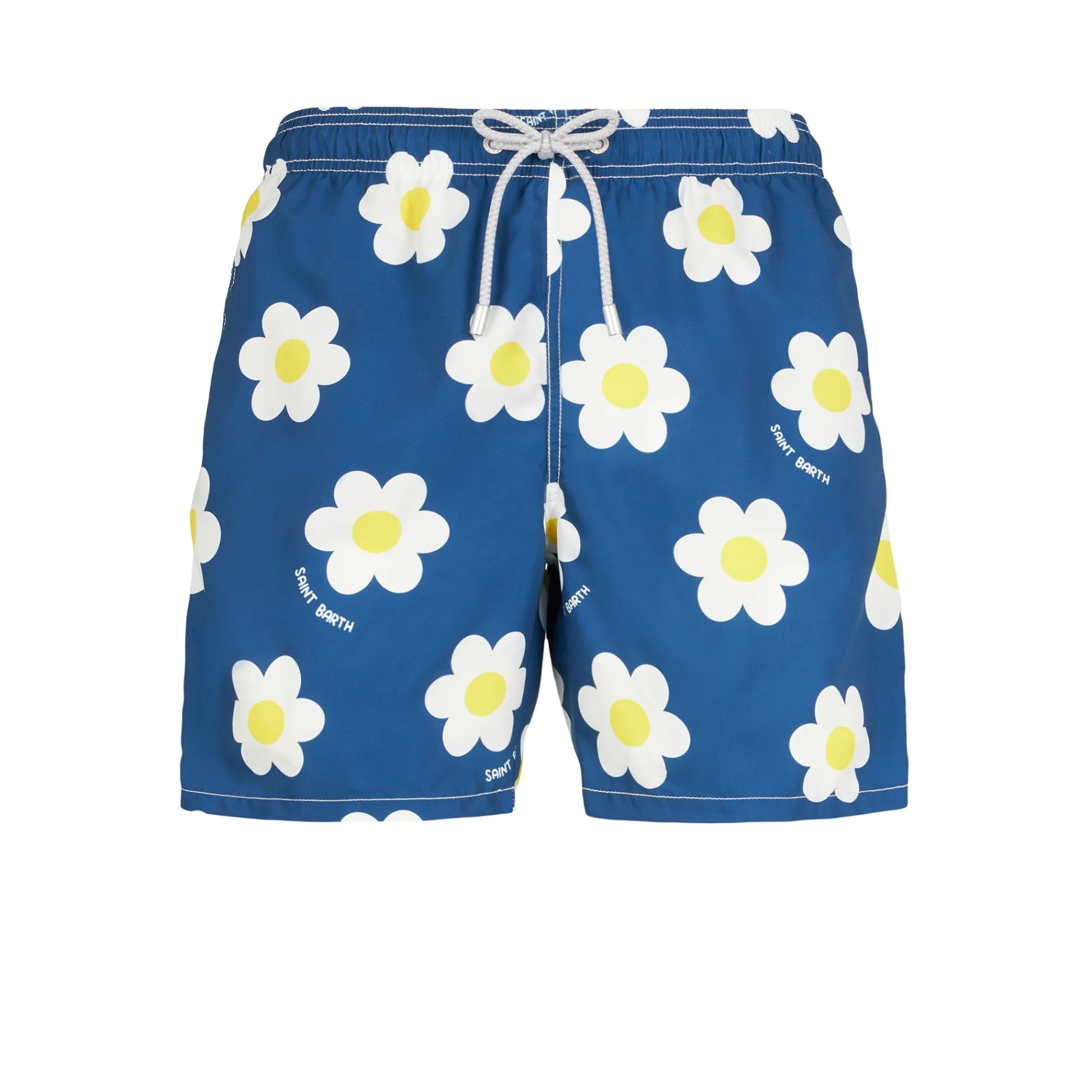 Klassische Herren-Badeshorts mit Gänseblümchen-Print