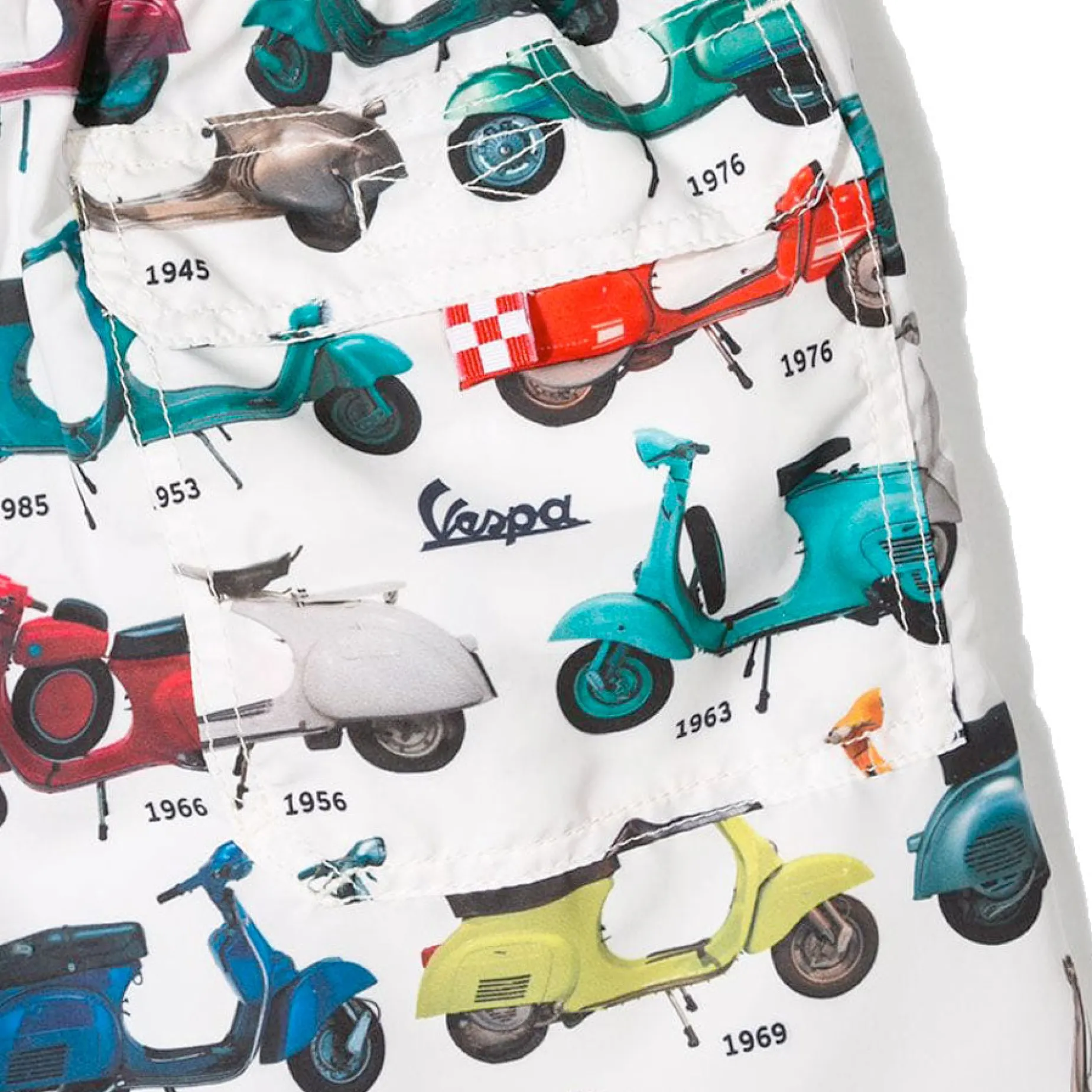 Klassische Herren-Badeshorts mit Vespa®-Aufdruck | VESPA® SONDEREDITION