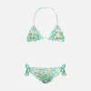 Klassischer Mädchen-Triangel-Bikini Cris mit Betsy-Aufdruck | HERGESTELLT AUS LIBERTY-STOFF
