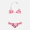 Klassischer Mädchen-Triangel-Bikini Cris mit Erdbeer-Print