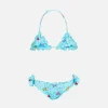 Klassischer Mädchen-Triangel-Bikini Cris mit Krabben-Print
