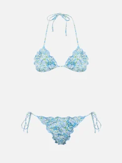 Klassischer Triangel-Bikini für Damen Joanna Luise Sagittarius Miami | AUS LIBERTY-STOFF HERGESTELLT