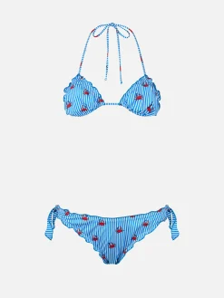 Klassischer Triangel-Bikini für Damen Sarius mit Krabben-Print