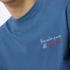 Klassisches Herren-T-Shirt Portofino aus Baumwolljersey mit Bocciato Pure All'Alcol Test-Stickerei