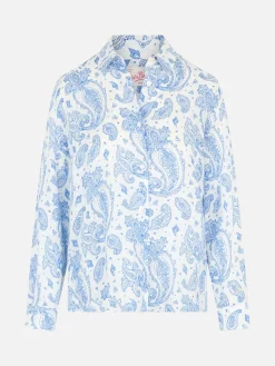 Klassisches Paisley-Leinenhemd für Damen Meredith