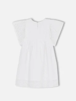 Kleid aus Baumwolle für Mädchen mit Spitze von Sangallo