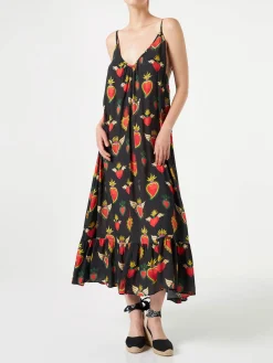 Kleid mit Secret-Herzmuster und Schulterträgern