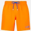 Komfort-Badeshorts für Herren in Fluo-Orange