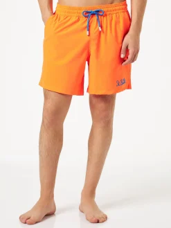 Komfort-Badeshorts für Herren in Fluo-Orange