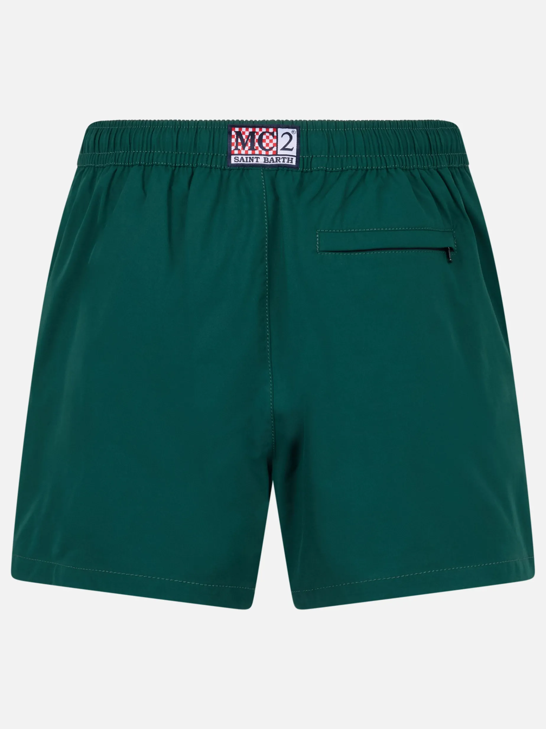 Kurze Herren-Badeshorts Master in britischem Grün