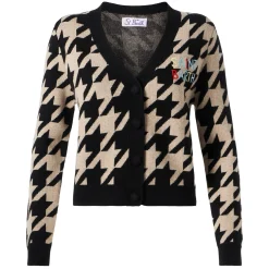 Kurzer Damen-Cardigan mit Saint-Barth-Stickerei
