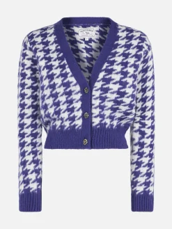 Kurzer Damen-Cardigan mit Schmuckknöpfen