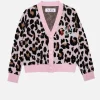 Kurzer Mädchen-Cardigan mit Saint-Barth-Stickerei