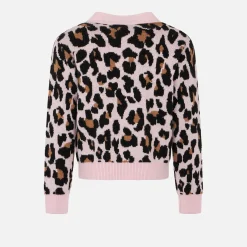 Kurzer Mädchen-Cardigan mit Saint-Barth-Stickerei
