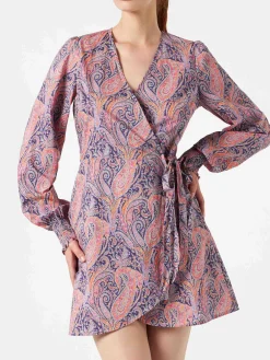 Kurzes Baumwollkleid Brilly mit Liberty-Print | Hergestellt aus Liberty-Stoff