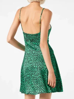 Kurzes Kleid mit Leopardenmuster
