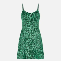 Kurzes Kleid mit Leopardenmuster