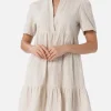 Kurzes Kleid Siara aus Baumwolle und Spitze für Damen von Sangallo