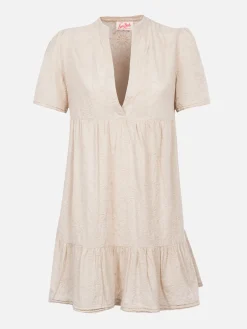 Kurzes Kleid Siara aus Baumwolle und Spitze für Damen von Sangallo