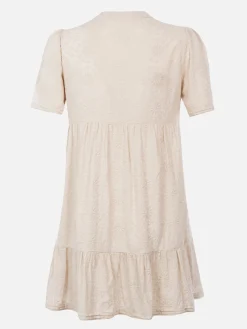 Kurzes Kleid Siara aus Baumwolle und Spitze für Damen von Sangallo